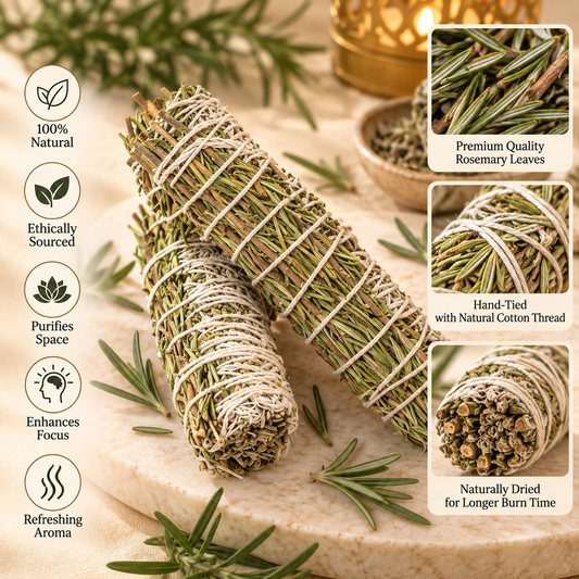 Farmaishy Rosemary & Sage Smudge Stick for Cleansing & Purification