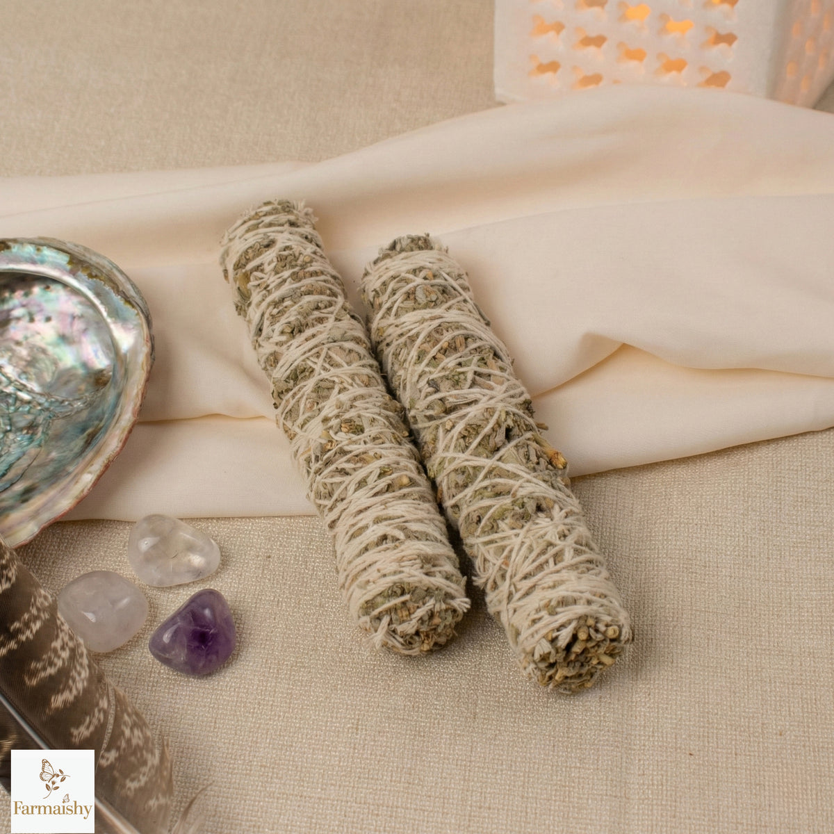 White California Sage Smudge Bundle for Energy Cleansing (Set of 2)