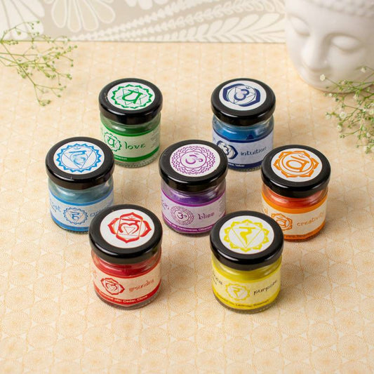 Farmaishy Seven Chakra Healing Candles Set Of 7