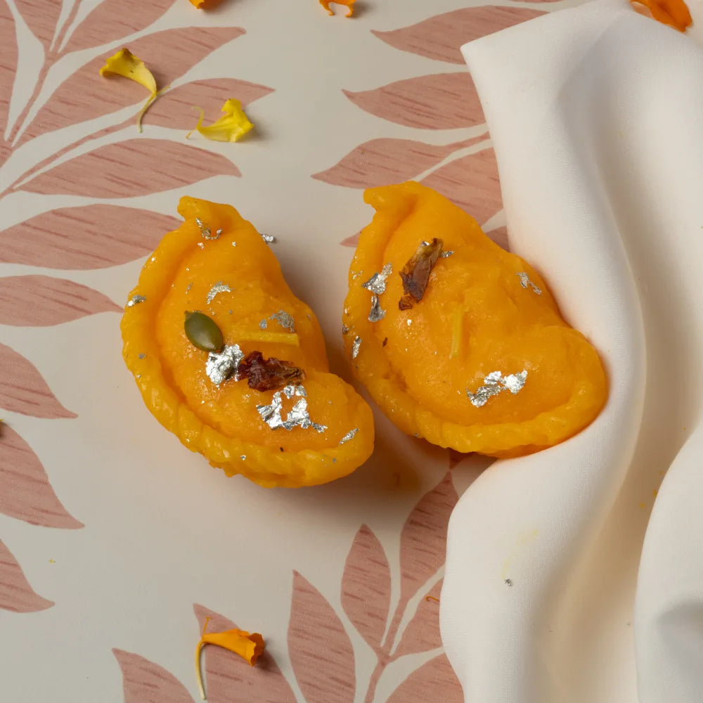 Farmaishy Sweet Gujiya Candle Set of 2