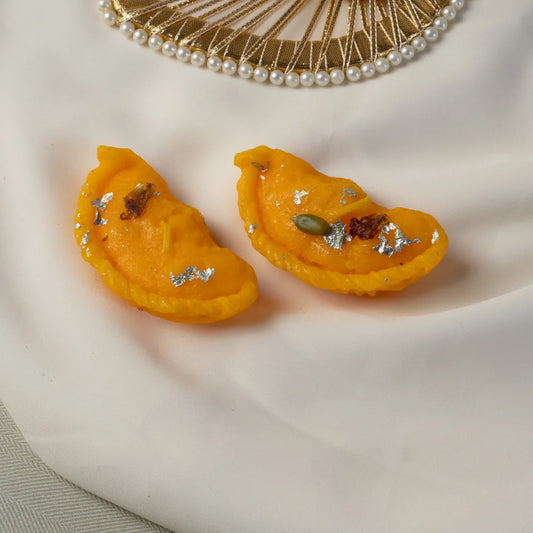 Farmaishy Sweet Gujiya Candle Set of 2
