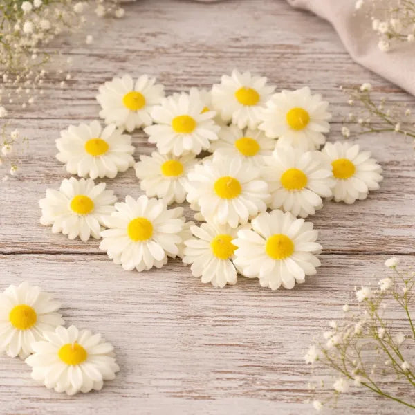 Farmaishy Decorative Floating Daisy Flower Candles (Set of 6)