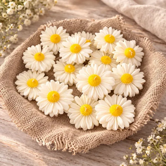 Farmaishy Decorative Floating Daisy Flower Candles (Set of 6)