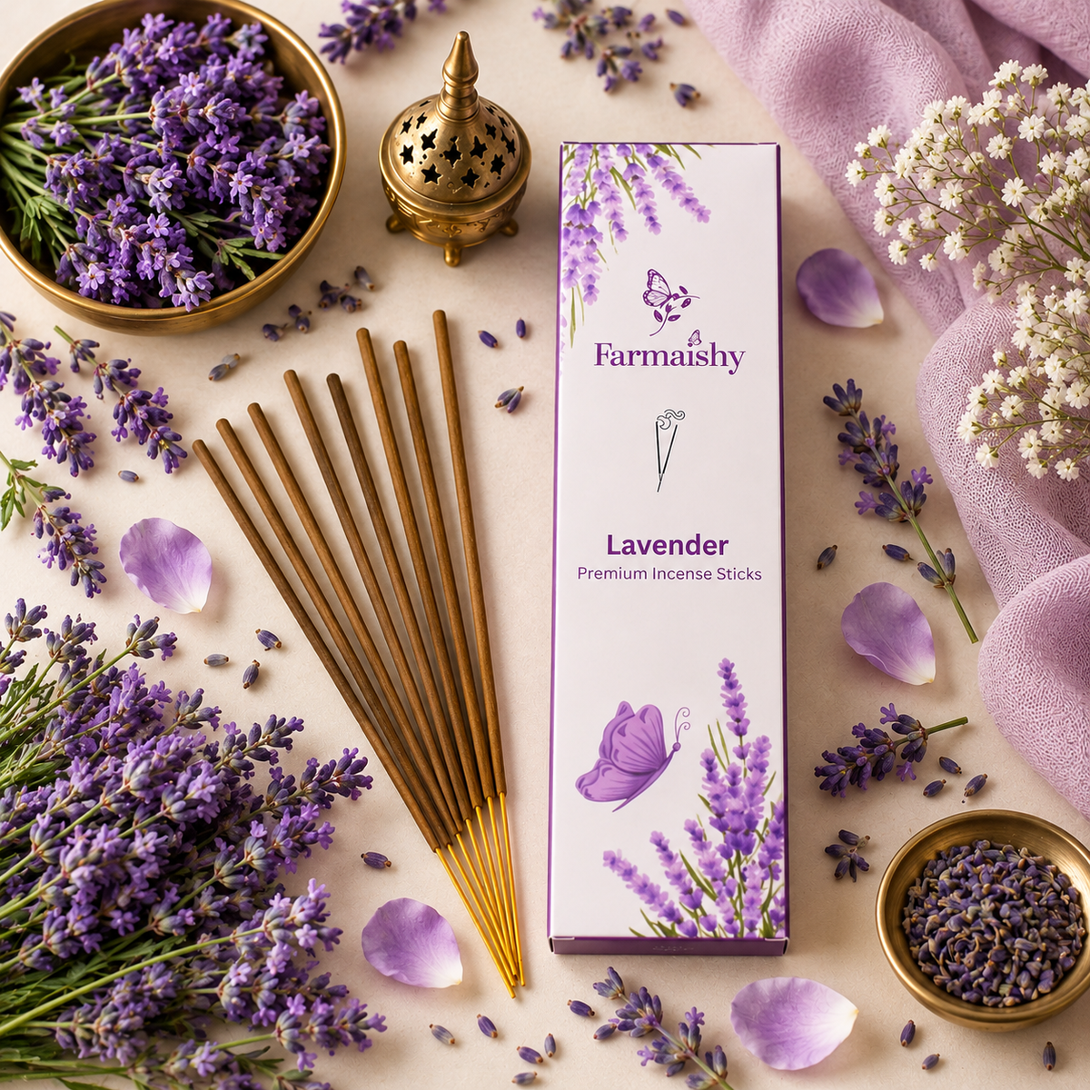 Farmaishy Lavender Incense/Agarbatti