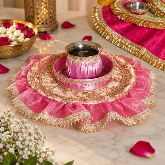 Lavender Karwa Chauth Thali Set