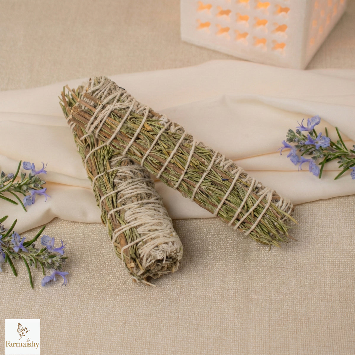 Farmaishy Rosemary & Sage Smudge Stick for Cleansing & Purification