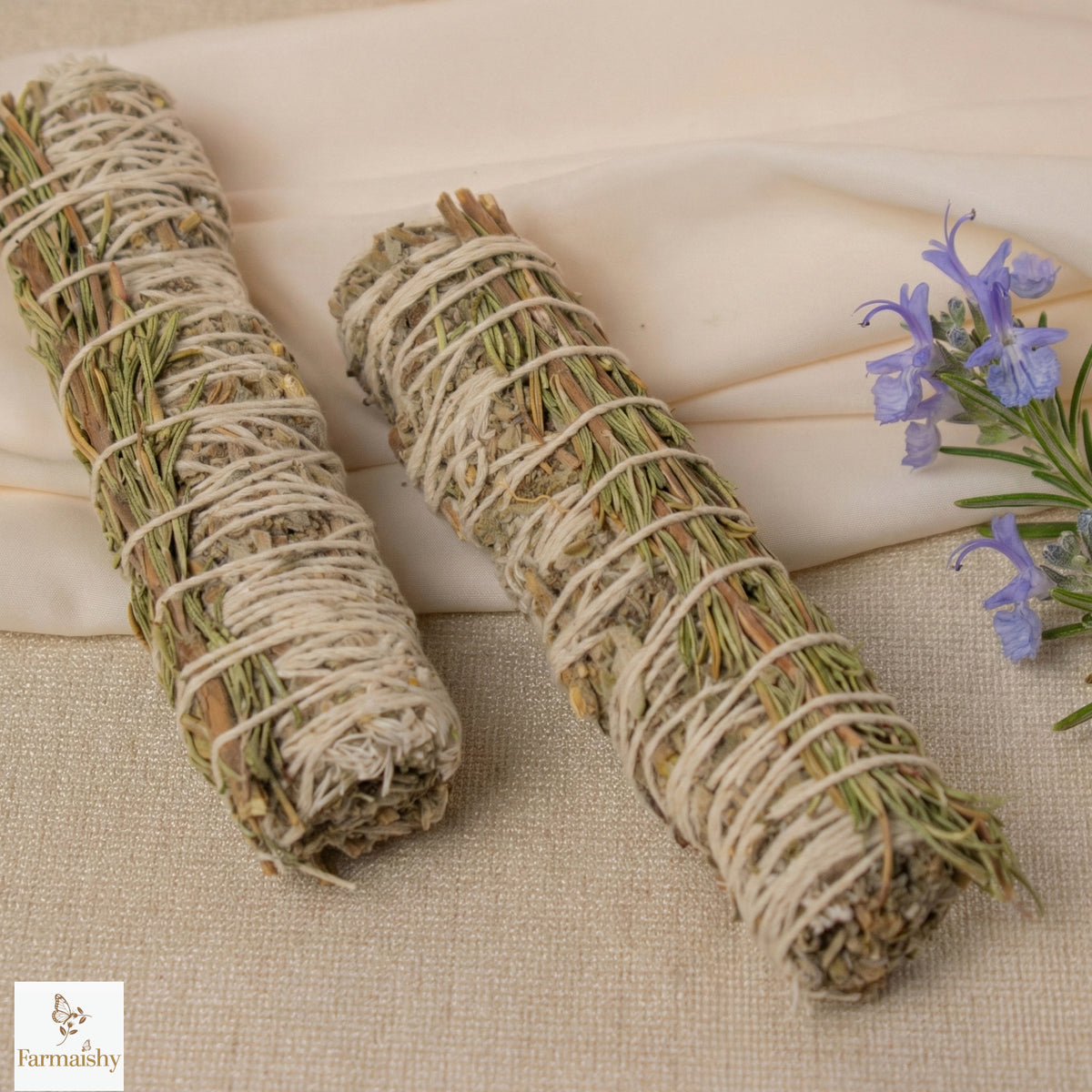 Farmaishy Rosemary & Sage Smudge Stick for Cleansing & Purification