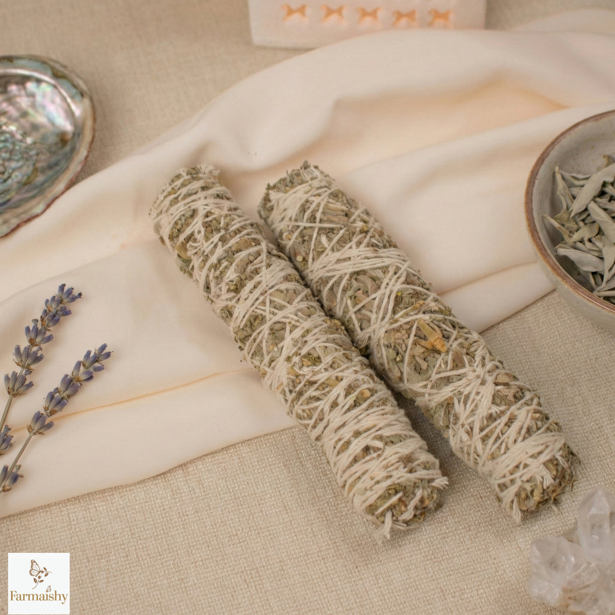 White California Sage Smudge Bundle for Energy Cleansing (Set of 2)